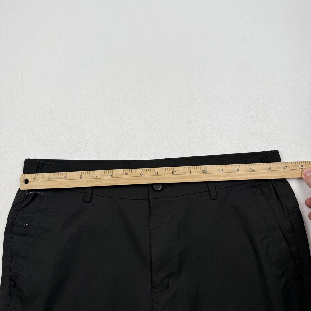 Jack Archer Pants Mens 33x28 Black Polyester Microfiber Chino Casual Travel - Picture 3 of 7